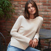 White + Warren Cashmere Pointelle Detail Crew Neck Timeless Martha's Vineyard