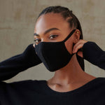 Cashmere Face Mask - Black