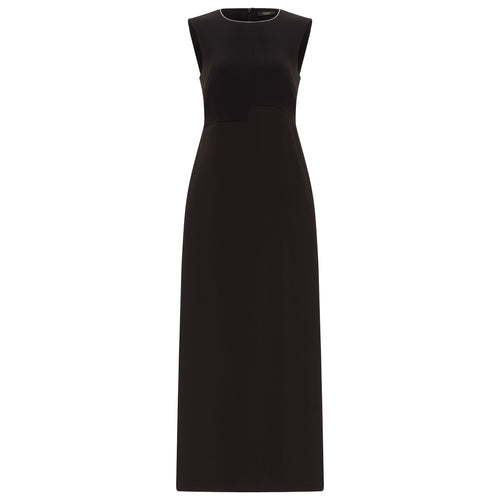 Peserico Sleeveless Dress - Black Timeless Martha's Vineyard