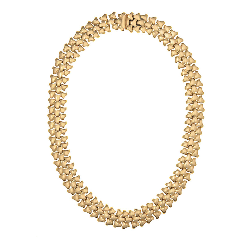Ciner New York Gold Geometrical Link Necklace