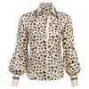 Caliban Silk Leopard Blouse Timeless Martha's Vineyard