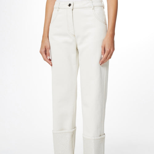 Peserico Relaxed Fit Jeans - White Timeless Martha's Vineyard