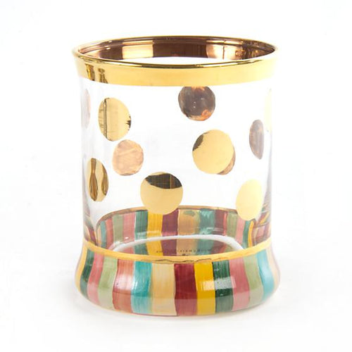 Mackenzie Childs Foxtrot Tumbler Timeless Martha's Vineyard