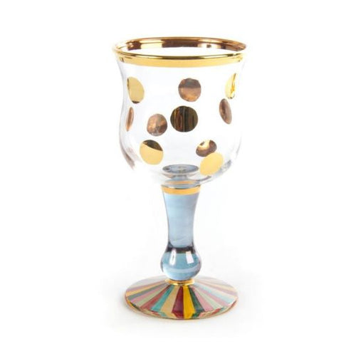 Mackenzie Childs Foxtrot Water Glass Timeless Martha's Vineyard