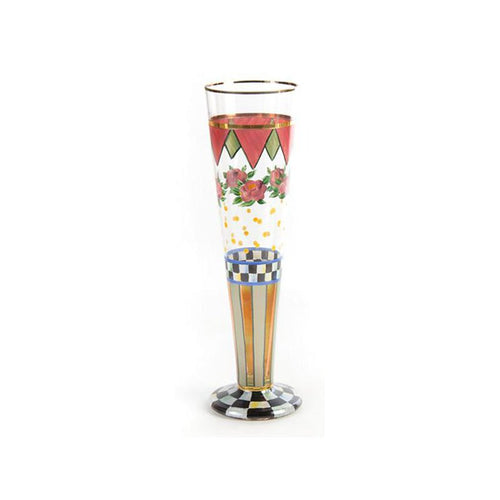 Mackenzie Childs Speakeasy Pilsner Glass Timeless Martha's Vineyard
