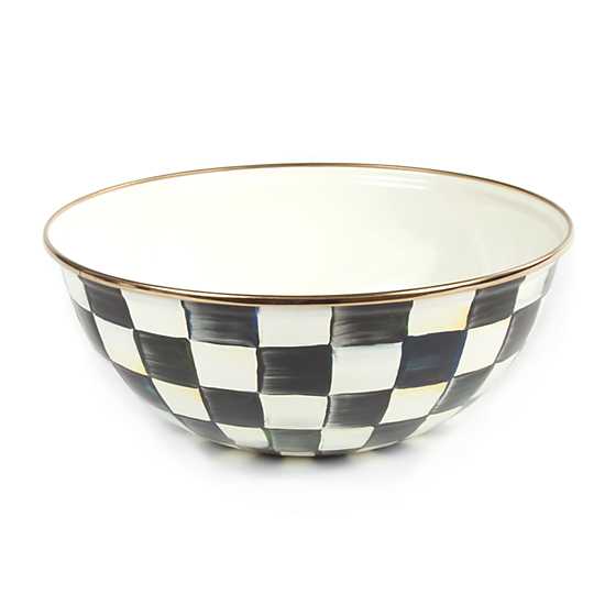 Mackenzie Childs Courtly Check Enamel Bowl Timeless Martha's Vineyard