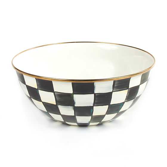 Mackenzie Childs Courtly Check Enamel Bowl Timeless Martha's Vineyard