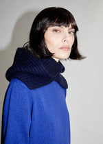 Alyki Cashmere Ribbed Hood - Grey Timeless Martha's Vineyard  Edit alt text