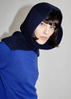 Alyki Cashmere Ribbed Hood - Grey Timeless Martha's Vineyard  Edit alt text