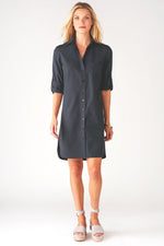 finley alex shirt dress Finley Long Alex Branching Out Shirtdress Natural/Navy / XS