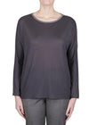 Purotatto Dolman Sleeve Sweater with Metallic Trim Timeless Martha's Vineyard