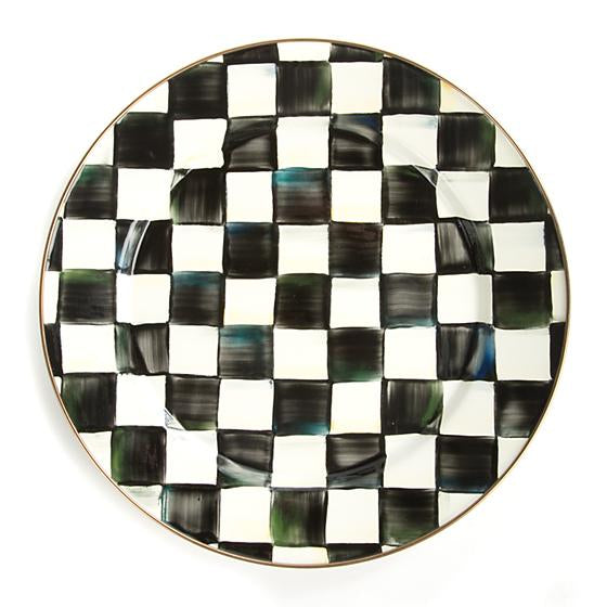 Mackenzie Childs Courtly Check Plate Timeless Martha's Vineyard