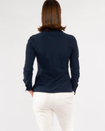 Caliban Skin-Like Button Down Shirt - Navy Timeless Martha's Vineyard