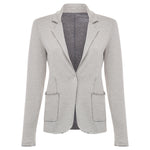 Majestic Filatures Cotton Cashmere Blazer - Light Grey Timeless Martha's Vineyard