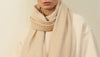 Jane Carr The Hudson Cashmere Scarf - Soft Beige Timeless Martha's Vineyard