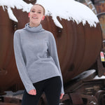 Moray Flodden Roll Neck Cashmere Sweater - Umber Timeless Martha's Vineyard