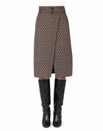 Olivia Printed Skirt - Brown