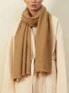 Jane Carr The Hudson Woven Cashmere Scarf in Camel Timeless Martha's Vineyard 