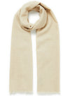 Jane Carr The Hudson Cashmere Scarf - Soft Beige Timeless Martha's Vineyard