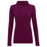 Moray Flodden Roll Neck - Beetroot Timeless Martha's Vineyard