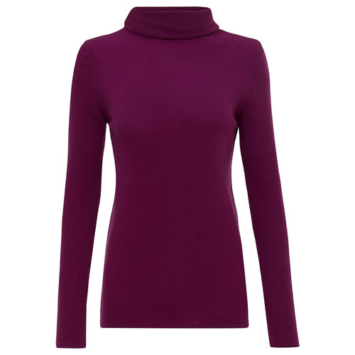Moray Flodden Roll Neck - Beetroot Timeless Martha's Vineyard