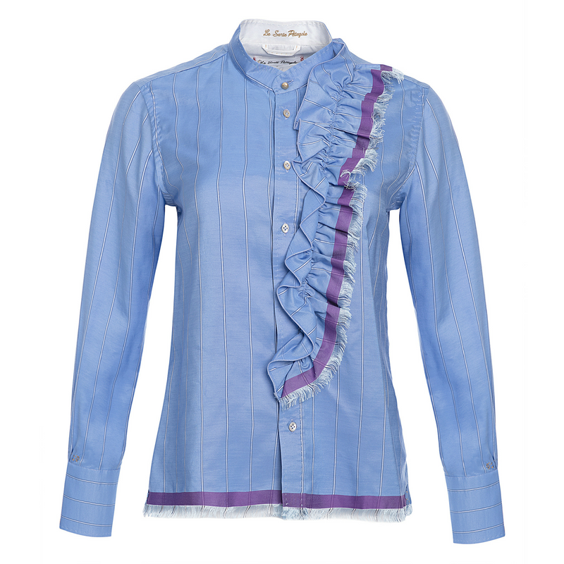 Le Sarte Pettegole Ruffle Blouse Timeless Martha's Vineyard