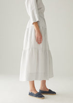 Rosso35 Tired Linen Skirt Timeless Martha's Vineyard
