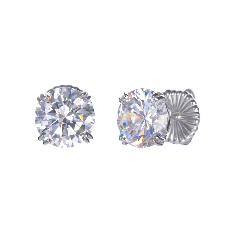 3ct Faux Diamond Stud - Silver Timeless Martha's Vineyard