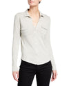 Majestic Filatures Cotton Cashmere Button Down Shirt Timeless Martha's Vineyard 