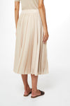 Peserico Pleated Skirt - Cream Timeless Martha's Vineyard