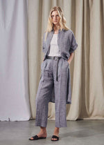 Purotatto Wide Leg Linen Trousers Timeless Martha's Vineyard