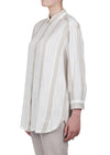 Purotatto Long Line Striped Shirt Timeless Martha's Vineyard