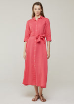 Rosso35 Linen Long Shirt Dress Timeless Martha's Vineyard