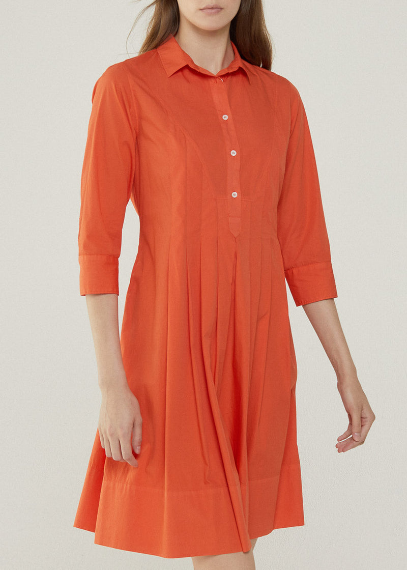 Rosso35 Pleat-Detailed Midi Shirt-Dress Timeless Martha's Vineyard