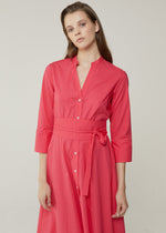 Rosso35 Waist-Tie Shirt Dress Timeless Martha's Vineyard