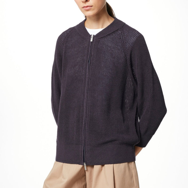 Peserico Knitted Zip Up Jacket Timeless Martha's Vineyard