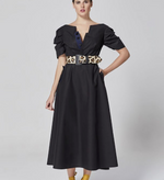 Margareth & Moi Botton Dress - Navy Timeless Martha's Vineyard