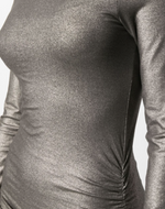 Majestic Filatures Metallic Effect Roll Neck Dress Timeless Martha's Vineyard
