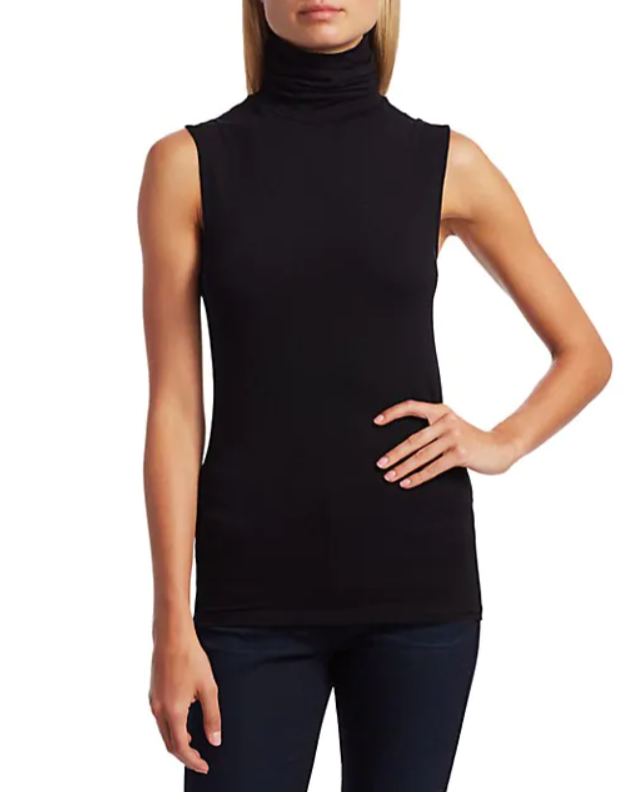 Majestic Filatures Alexa Sleeveless Turtleneck Timeless Martha's Vineyard 