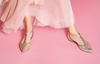 Paola D'arcano Ballet Flat - Gold Timeless Marthas Vineyard