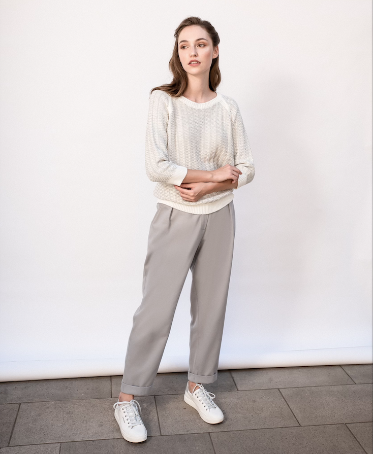 Kash Cashmere Sweater with Metallic Thread Timeless Martha's Vineyard
