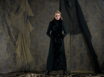 St. Petersburg Long Fur Coat - Black