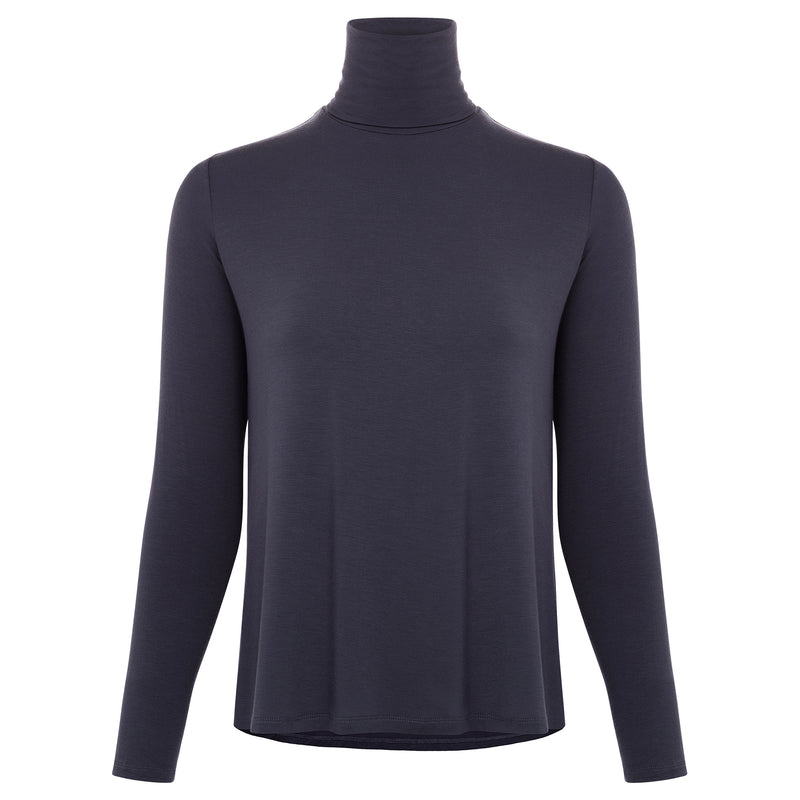 Soft Touch Back Pleat Turtleneck - More Colors