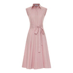 Waist-Tie Dress - Powder Pink