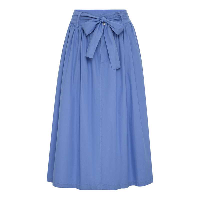 Rosso35 Ruffle-Waist Midi Skirt Light Blue Timeless Martha's Vineyard