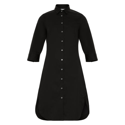 Caliban Black Shirt Dress - Timeless Martha's Vineyard
