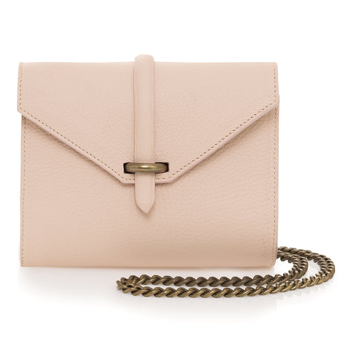 Coralie Leather Crossbody - Blush Timeless Martha's Vineyard