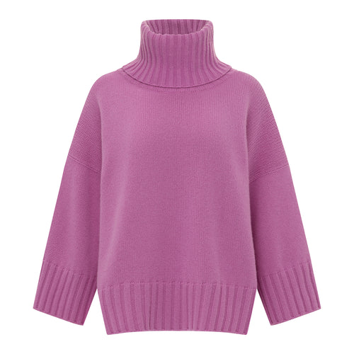 La Fée Parisienne Cashmere Poncho Fuchsia - Timeless Martha's Vineyard