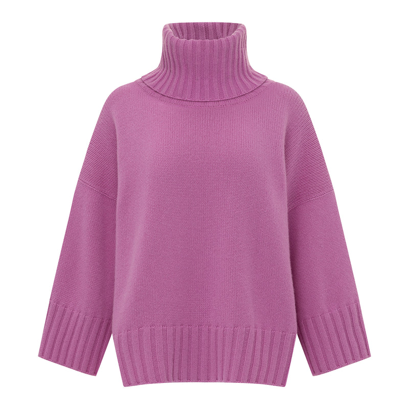 La Fée Parisienne Cashmere Poncho Fuchsia - Timeless Martha's Vineyard