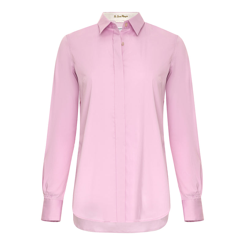 Le Sarte Pettegole Relaxed Button Down Pink Timeless Martha's Vineyard